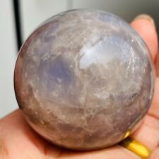 213g Gorgeous Newfound Light Blue Rose Natural Quartz Crystal Sphere Healing picture