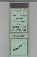 Matchbook Cover Federal Match Co Moran's Beauty Parlor Worcester, MA picture