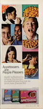 Vintage 1969 Nabisco Appeteasers Flavored Crackers Print Ad Advertisement  picture