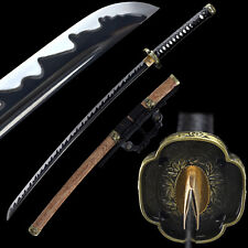 Tachi 1060 Steel Blue Blade Sharp Japanese Samurai Katana Sword Rosewood picture