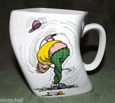 1991 Cool Twisted Golf Mug The Results of Over-Swing Frustrated Golfer in Knots  picture