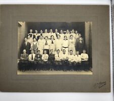 1918 School Children Class Photo Orig Vtg Group 8x10 Cabinet Card Massachusetts picture