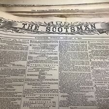 1876 BOUND EDINBURGH SCOTLAND NEWSPAPERS ~ QUEEN VICTORIA ERA picture