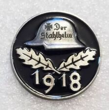 1918 GERMAN REPRO PIN BADGE DER STAHLHELM WW1 World War Military Badge picture