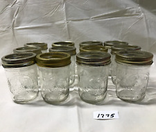 Vintage Lot of 12 Case Ball Jelly Jars - 8oz w/Rings - 1775 picture