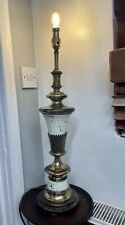 Stunning Antique Tall Brass Candlestick Urn Table Lamp 60cm High picture
