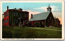 Postcard MD South Cumberland St. Mary's Catholic Church picture