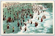 Postcard Bathing, Gulf Of Mexico, Galveston Texas Unposted picture