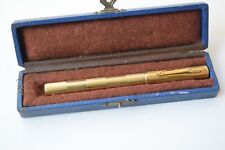 VINTAGE ROLLED GOLD LEVER FILLER FOUNTAIN PEN ORIGINAL GOLD NIB 1920s USA picture