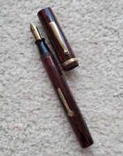 Vintage Oversize Eagle Woodgrain Fountain Pen, 14k Nib, Working picture