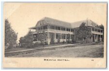c1905 Beach Hotel Exterior Building Charlevoix Michigan Vintage Antique Postcard picture
