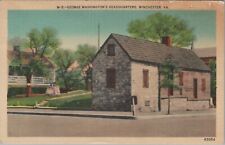 George Washington's Headquarters Winchester VA Posted Linen Vintage Post Card picture