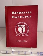 Rensselaer Handbook RPI 1950 1951 Polytechnic Institute College Antique Vtg W2 picture
