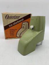 Vintage 70's Osterizer Icer Attachment Model #435 Avocado Green in Box picture