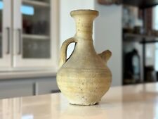 Antique Terracotta Earthenware Small Wine Carafe Pitcher Jug picture