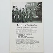 Original WW2 German Fallschirmjäger Paratrooper Wehrmacht soldier parachute song picture