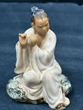 Vintage Shiwan Chinese Figurine Mud Man Playing the Flute picture