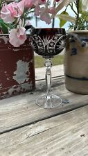 Nachtmann Traube Crystal Ruby Red Wine Glass Cut to Clear 7 3/4” picture