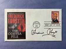 SIGNED FREDERICK FORSYTH FDC AUTOGRAPHED FIRST DAY COVER THE ODESSA FILE picture