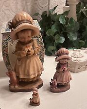 3 Figurines ANRI ITALY SARAH KAY Design Valentine 556/4000 903/4000 DAYDREAMING picture