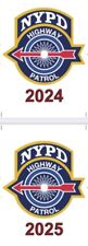 NYPD Highway Patrol Courtesy Window Sticker. Better Than PBA Card(2 Stickers) picture
