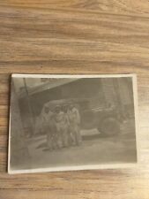Antique African American Soldiers Next To Military Jeep Photograph picture
