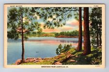 Leesville LA-Louisiana, General Greetings, Scenic Lake, Vintage c1942 Postcard picture