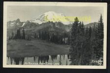 Rppc Mt Rainier From Tipsu Lake Wa Washington Ellis 70 Old Real Photo picture