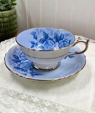 Vintage Paragon Blue Rose Teacup & Saucer picture