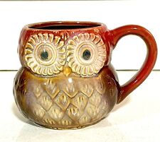 OWL SHAPED COFFEE/TEA MUG IN RED COLORS picture