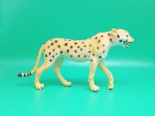Spotted Cheetah Cat Figure Wild Animal Toy Yellow African Safari Jungle Figurine picture