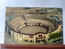 VTG Postcard.Aerial view of the bull ring in Ciudad Juarez old Mexico picture