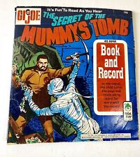 Vintage 1973 G.I. JOE  SECRET OF THE MUMMY'S TOMB Book And Record  PETER PAN picture