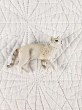 Schleich 2019 Standing Cat White with stripped tail and mane picture