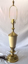 Vintage STIFFEL Ornate Brass & Enamel Table Lamp With 3-Way Light picture