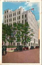 Worcester MA-Massachusetts, New Telephone Build, Vintage Postcard picture