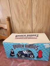 Brunch Buddies Luxury Limo butter dish, Pampered poodle & Fire hydrant S & P Set picture