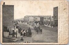 HARVEY, North Dakota Postcard Downton Street Scene 