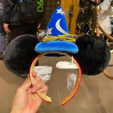 Authentic Disney Shanghai Sorcerer Fantasia Mickey Mouse Hat Ear Headband New picture
