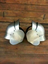 Medieval Protection Steel Elbow Cops Pair Armor Steel Elbow Pair picture