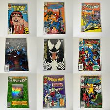 Spiderman And Venom Comic Lot of 9 Fair-Great Condition Bagged and Boarded picture