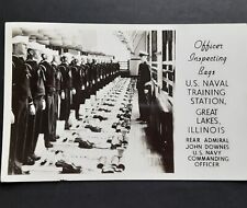 Mid-Century U.S Navy Postcard RPPC John Downes Inspecting Bags WWII Era Vintage  picture