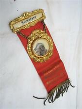 Early 1913 Improved Order Red Men Wilkes-Barre PA Ribbon Pin Medal Secretary ORM picture