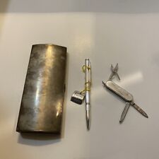 Vintage Silver Plated Pen And Knife picture