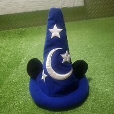 Vintage Mickey Mouse Fantasia Hat Walt Disney World Sorcerer Wizard Blue picture