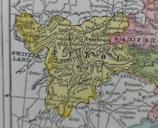 Vintage 1894 AUSTRIA Map 14