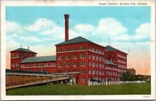 GARDEN CITY, Kansas Linen Postcard 