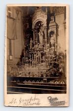 RPPC 1909. INTERIOR, ST. JOSEPH'S CHURCH. MILWAUKEE, WI. (AS IS). POSTCARD EP30 picture