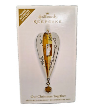 Hallmark Keepsake 2010 2011 Our Christmas Together Gold Ornament Heart Charms picture