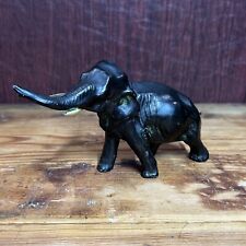 Vintage Cast Metal Elephant Doorstop Statue 7”x4” picture